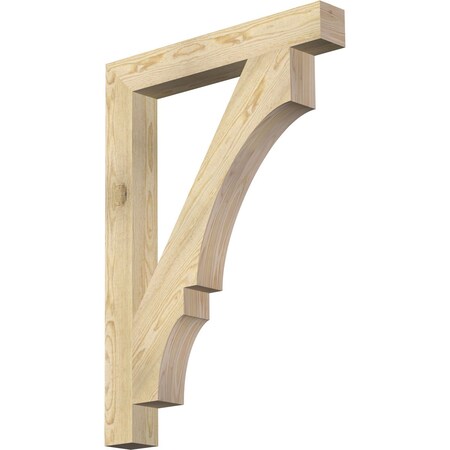 Ekena Millwork Balboa Block Rough Sawn Bracket, Douglas Fir, 4"W x 30"D x 42"H BKT04X30X42BOA05RDF
